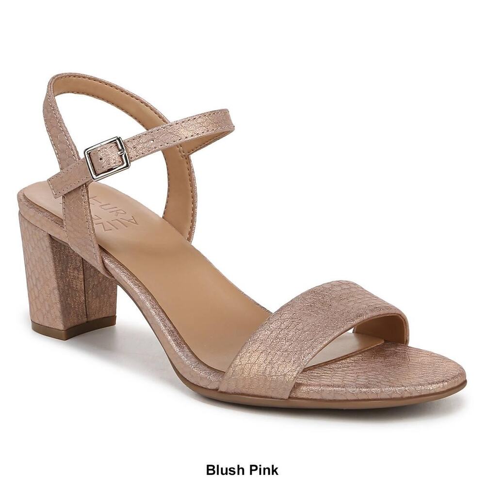 Naturalizer Bristol Sandals 8.5W Blush Ankle Strap Block Heel NIB